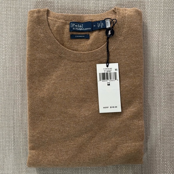 Polo Ralph Lauren Cashmere Short-Sleeve Crewneck Sweater - Picture 2 of 4